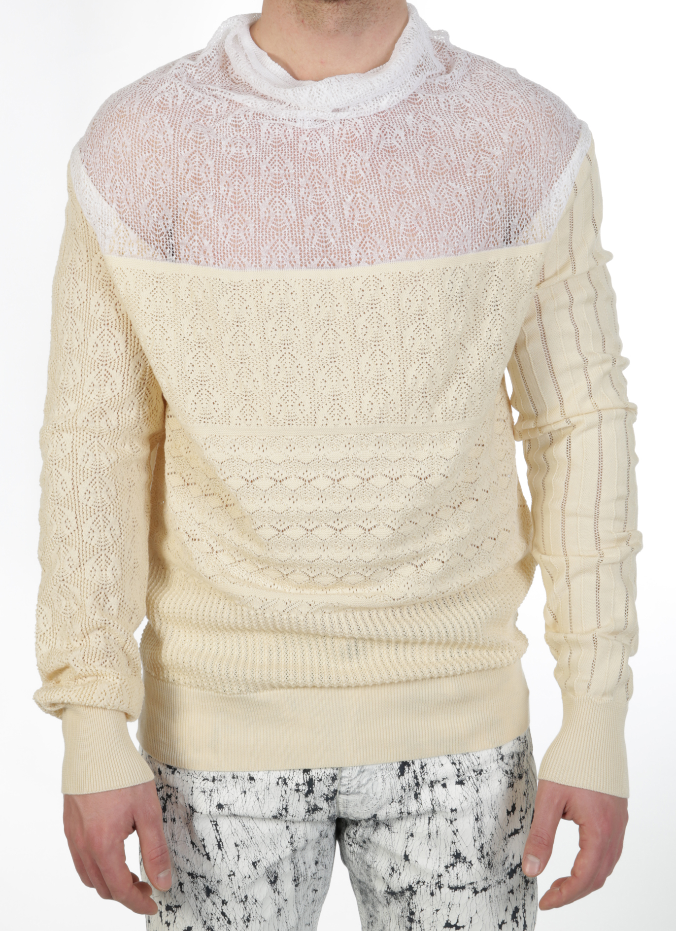 Vivienne Westwood Man Patchwork Lace Pullover